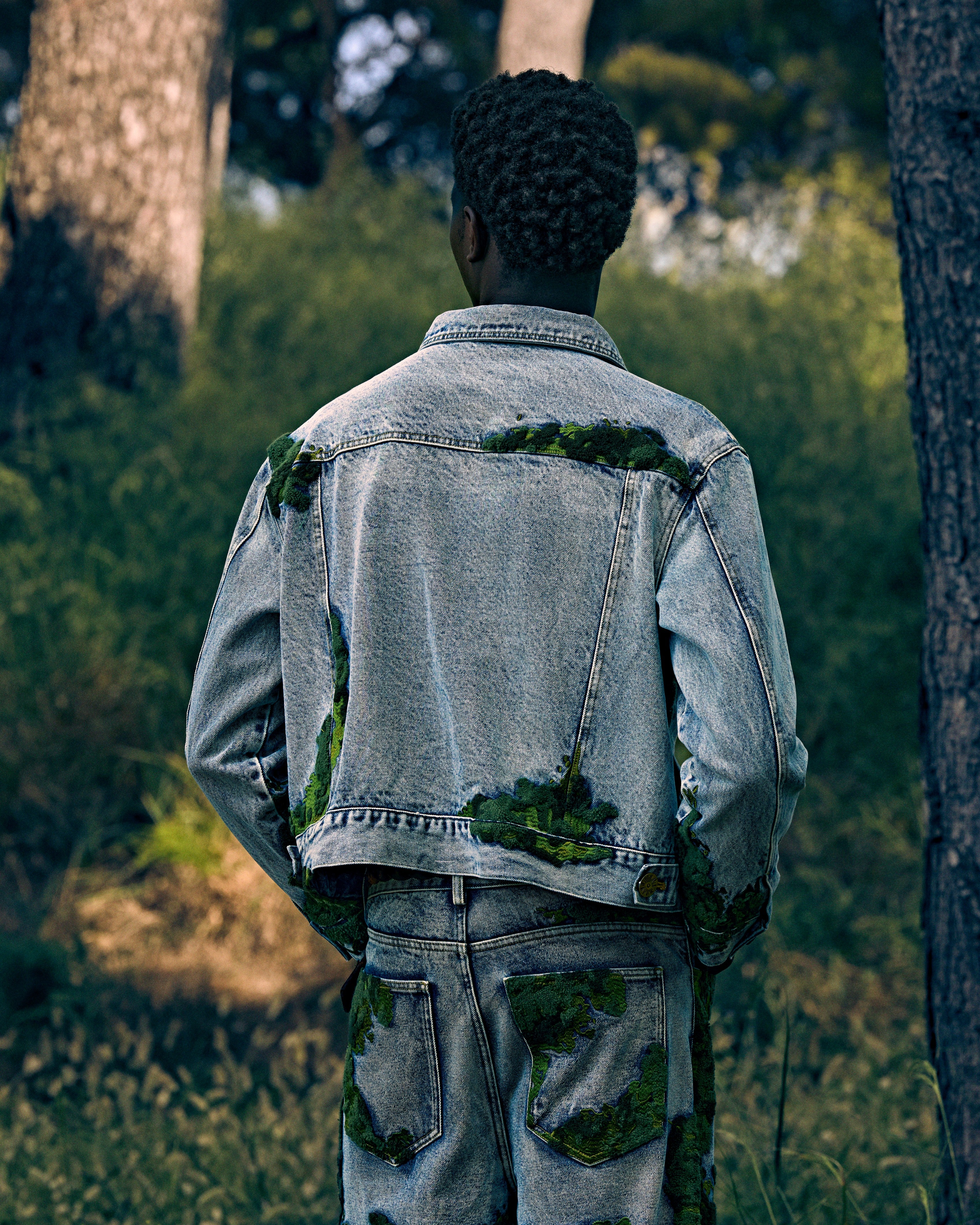 EMBROIDERED MOSS DENIM JACKET - Image 6
