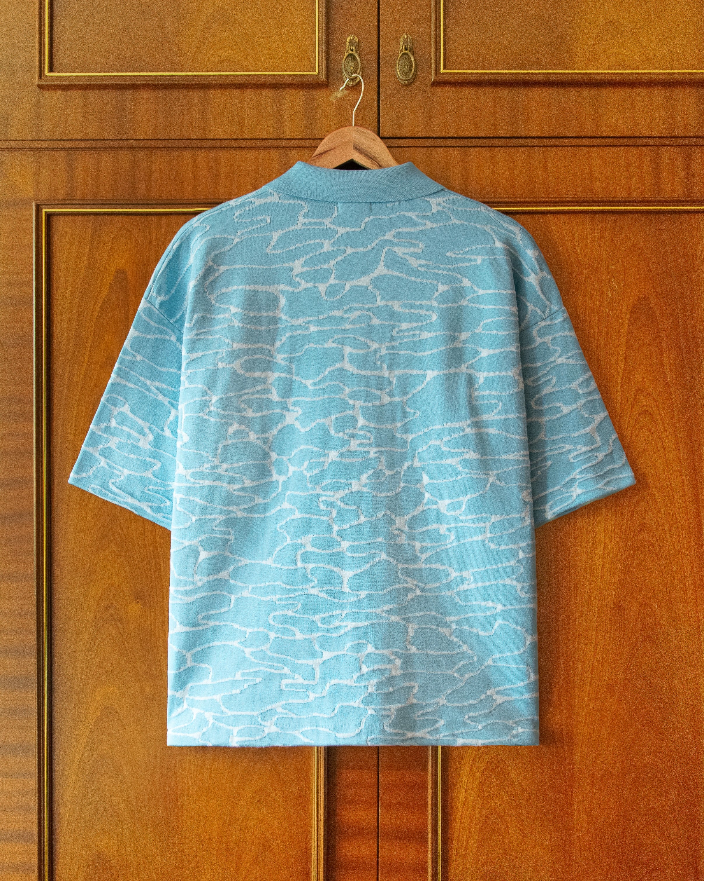 KNITTED COTTON FLOATING POLO - Image 4