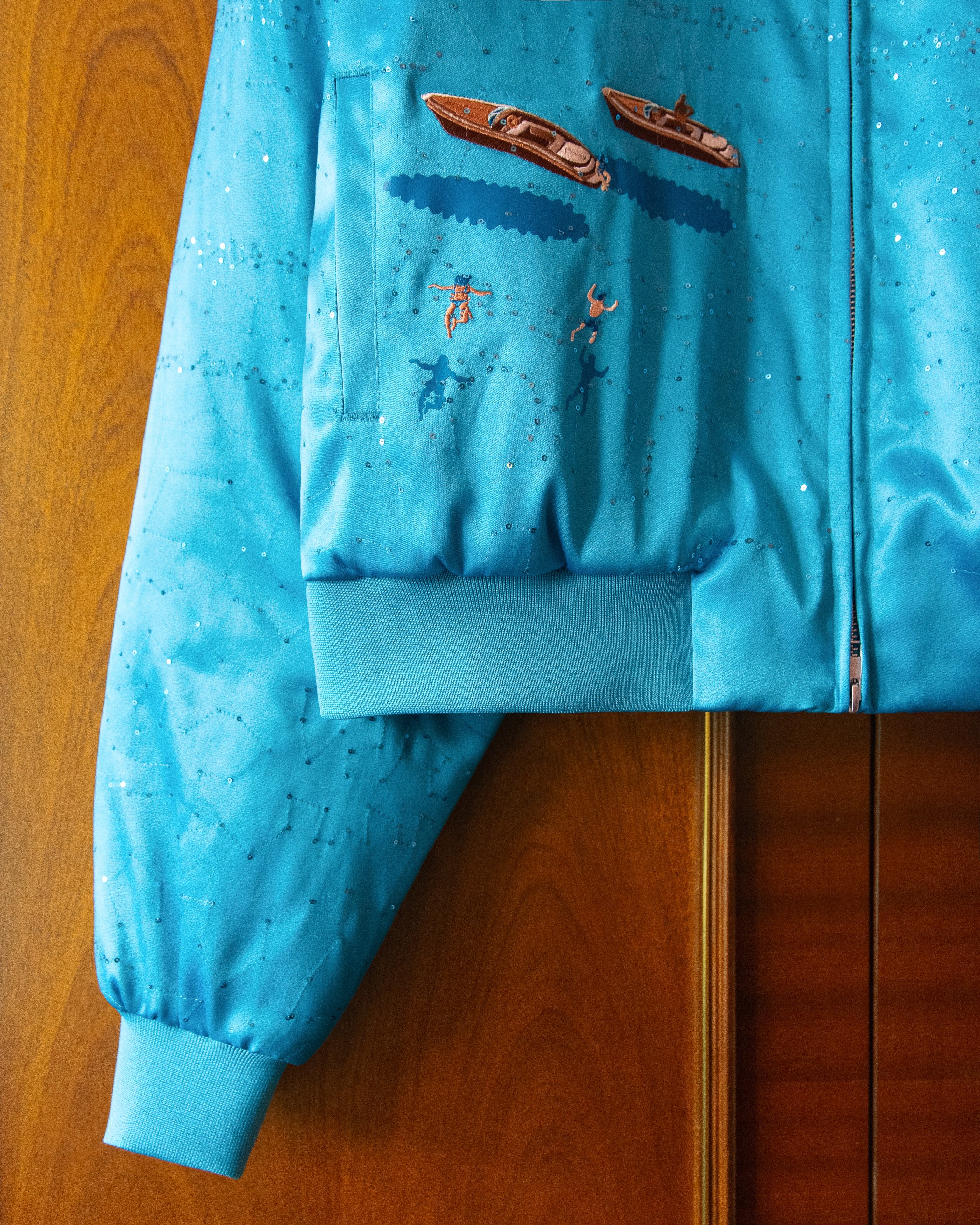 SHIMMERING SEQUIN BOMBER - Image 4