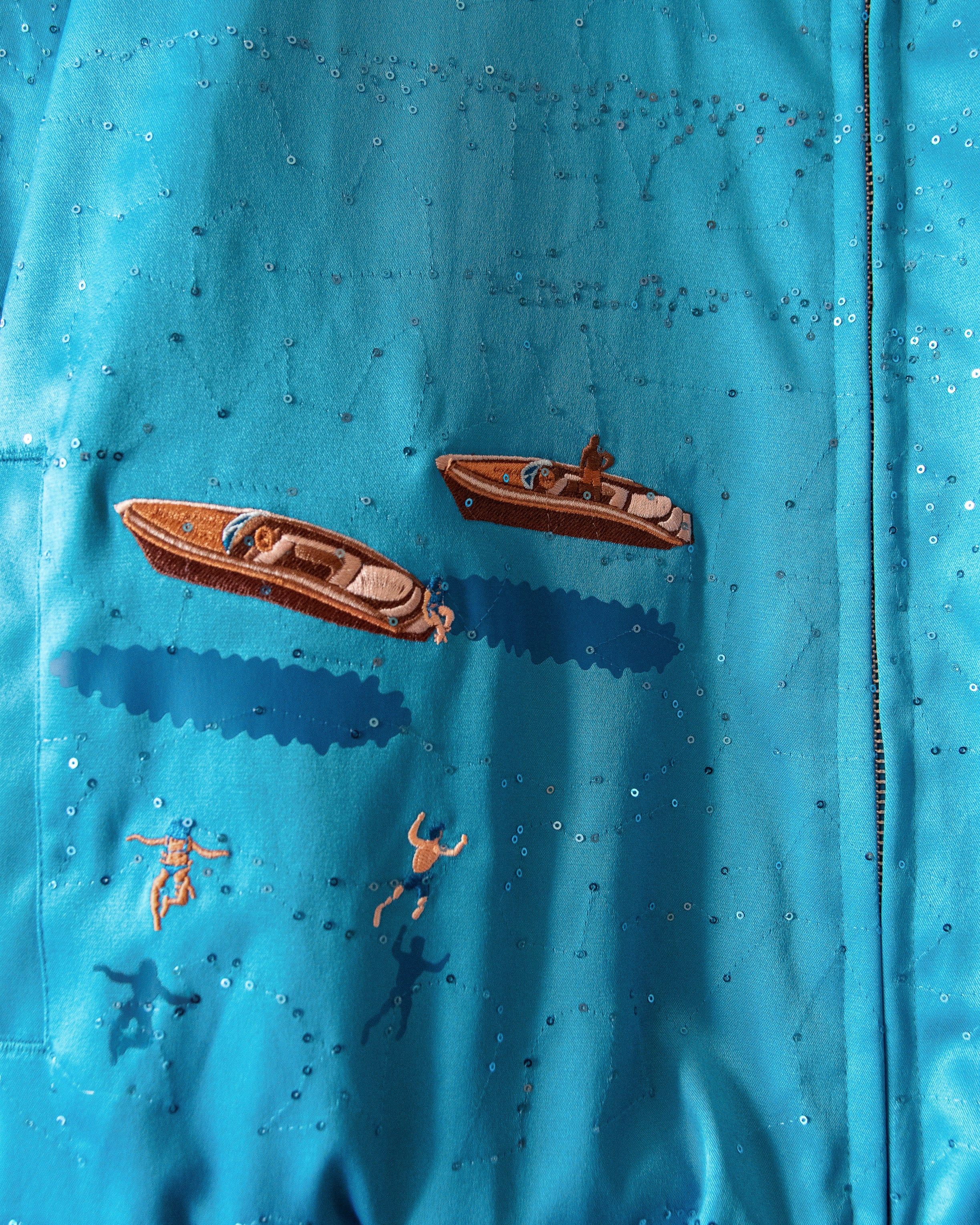 SHIMMERING SEQUIN BOMBER - Image 5